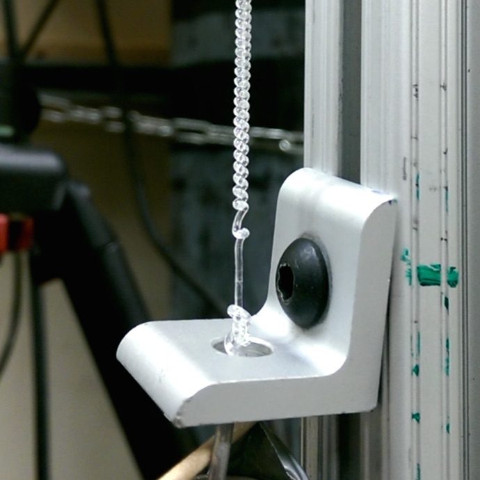 A twisted polymer actuator test rig